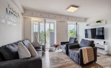 Ferienwohnung Auszeit in Prora - Wohnzimmer