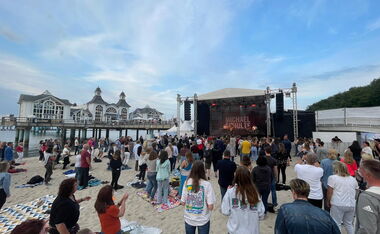 Meer Musik auf der Insel Rügen.
