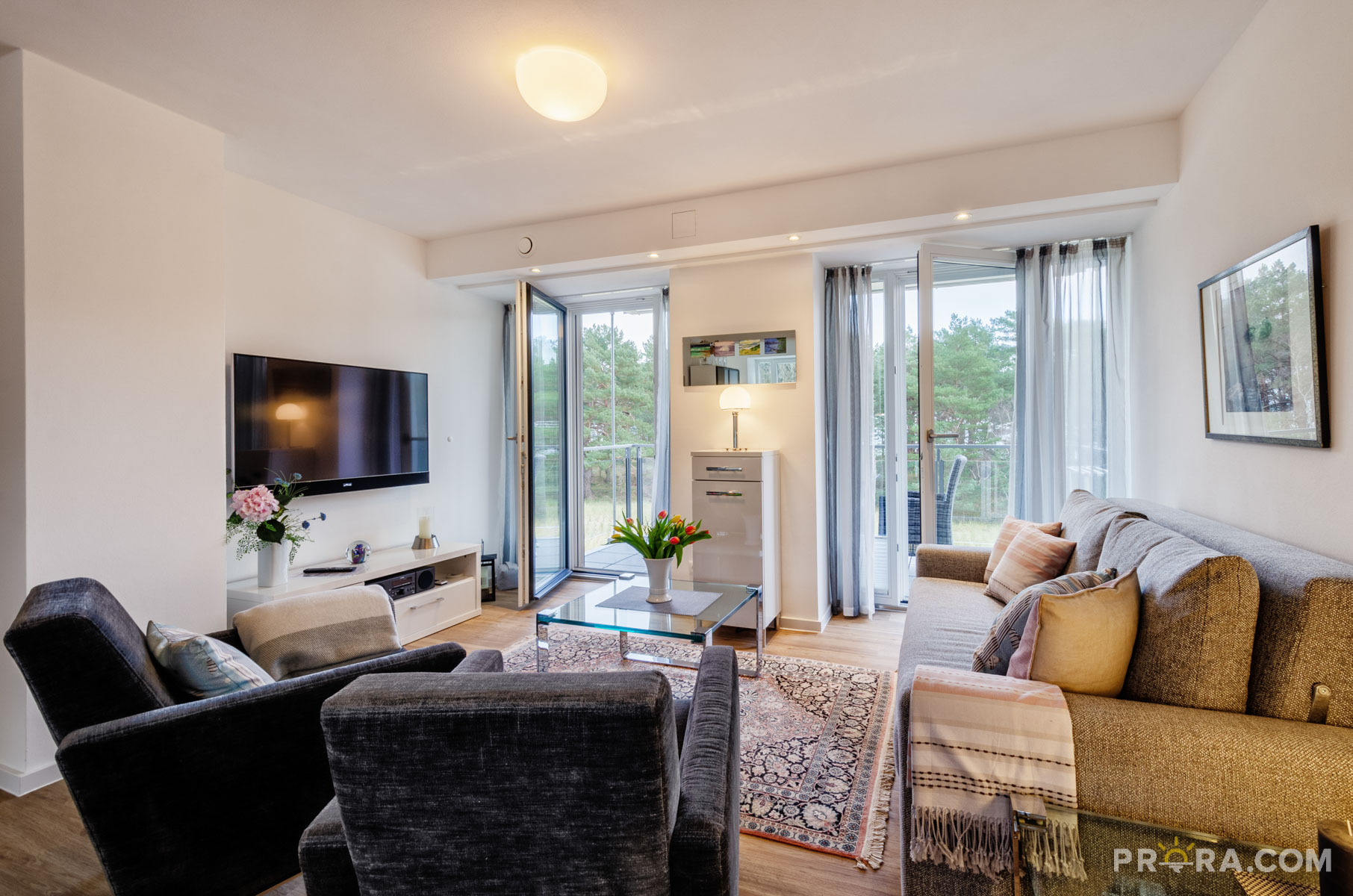 Ferienwohnung Strandgut in Prora - Wohnzimmer